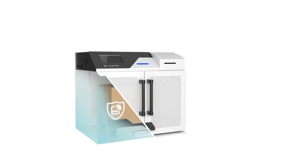 El dispositivo SABI Station de Clustag con tecnología RFID Shield