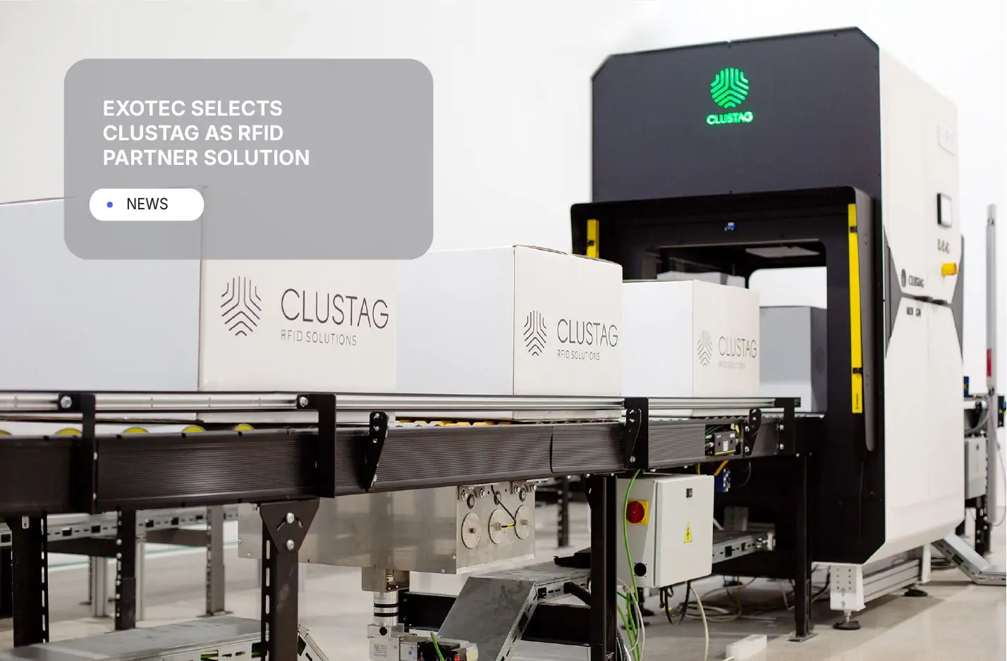 Exotec selects Clustag for item-level RFID tunnel solutions